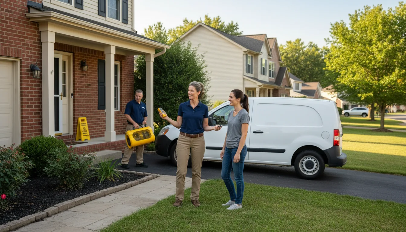 Residential water damage restoration in Bancroft, NE